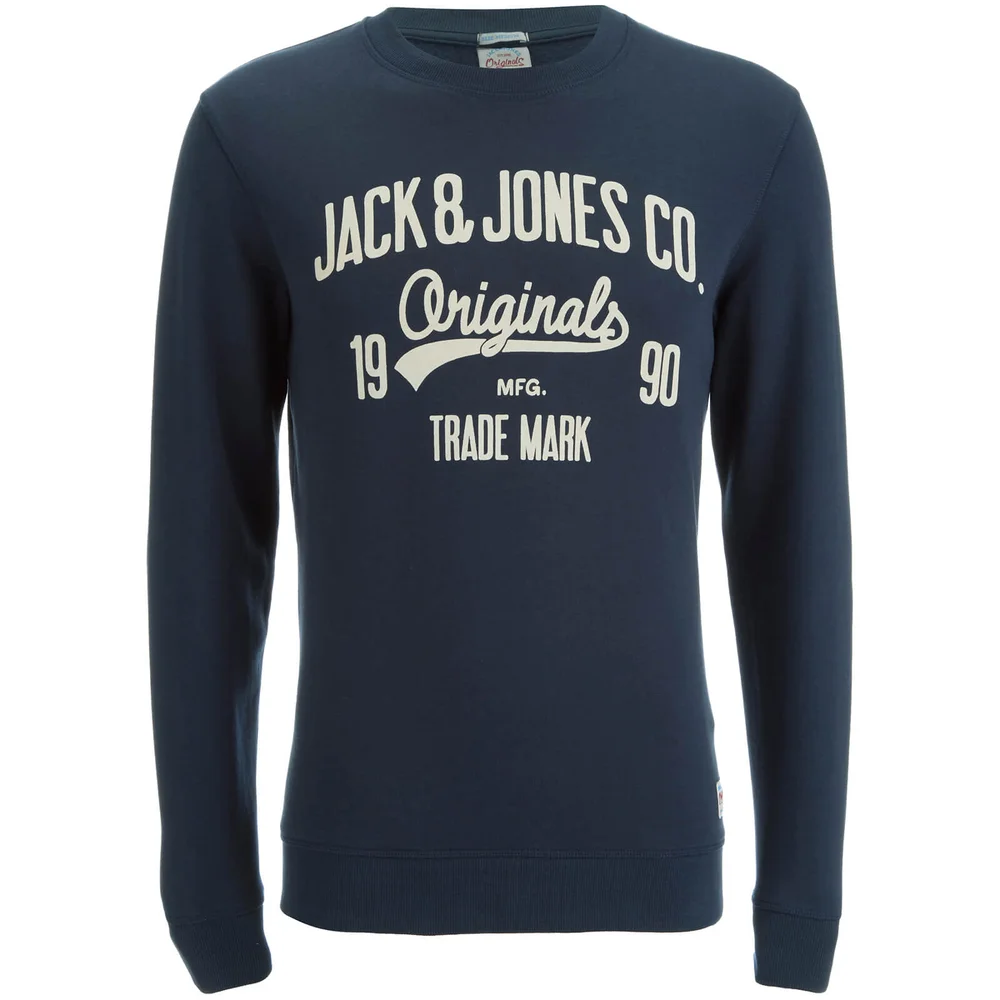 Sweat-Shirt Jack & Jones "Oskar" pour Hommes - Bleu Marine - S - Bleu Image 1