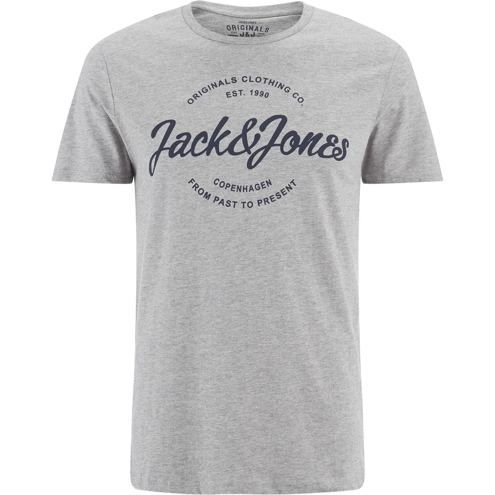 T -Shirt Jack & Jones pour Homme Originals Bone -Gris Clair - S - Gris Image 1