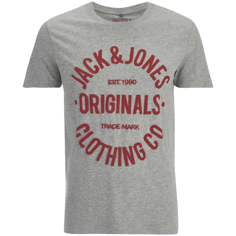 T -Shirt Jack & Jones pour Homme Originals Clupour -Gris Clair - S - Gris Image 1