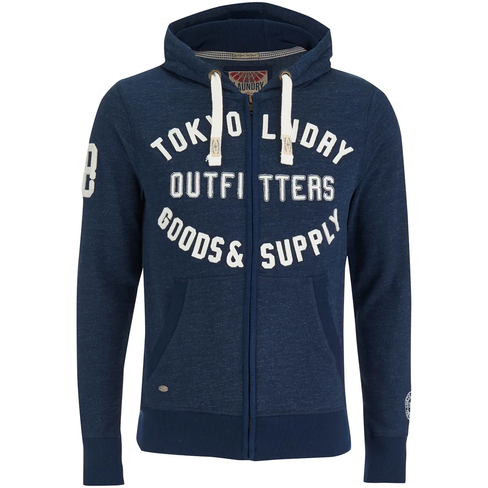Sweat à Capuche Tokyo Laundry pour Homme Hawk Hills -Marine - S - Navy Image 1
