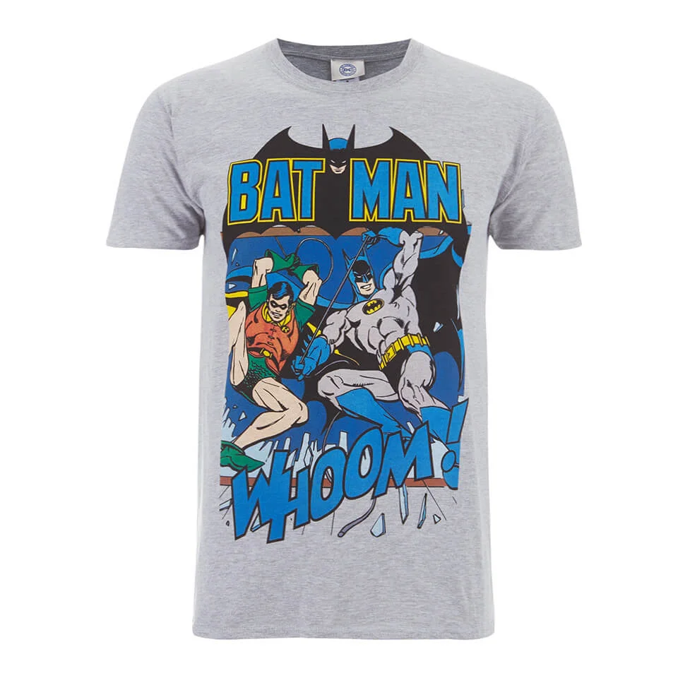 T-Shirt Homme DC Comics Batman et Robin - Gris - S - Gris Image 1