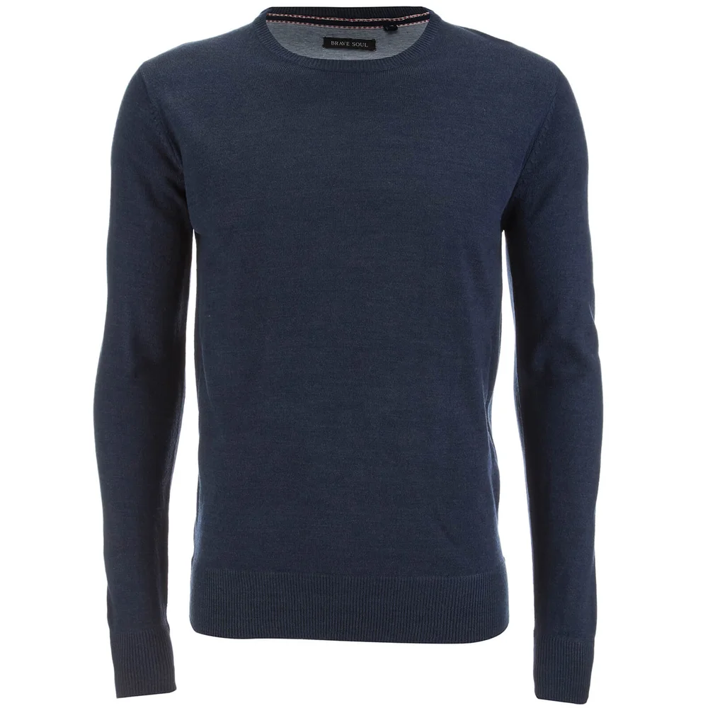 Pull Brave Soul pour Homme Parse Supersoft -Marine - M - Bleu Image 1