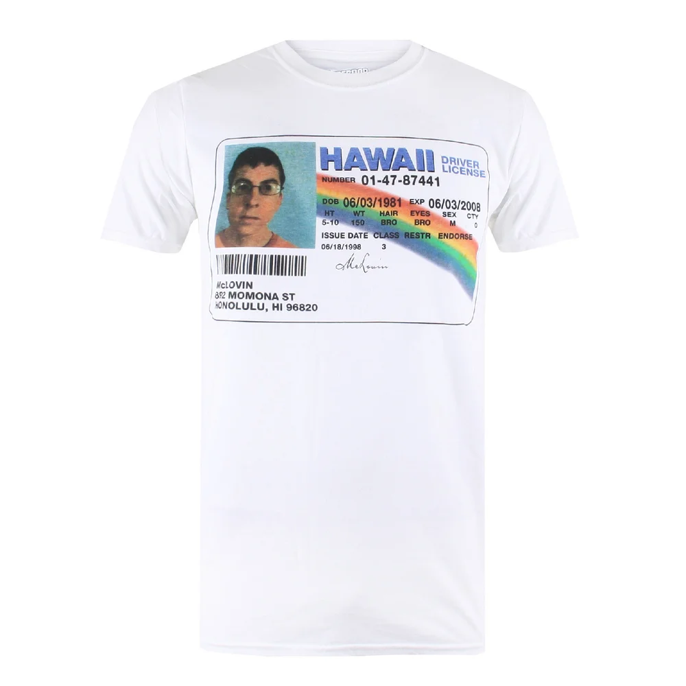 T-shirt Homme Superbad Permis McLovin - Blanc - S - Blanc Image 1