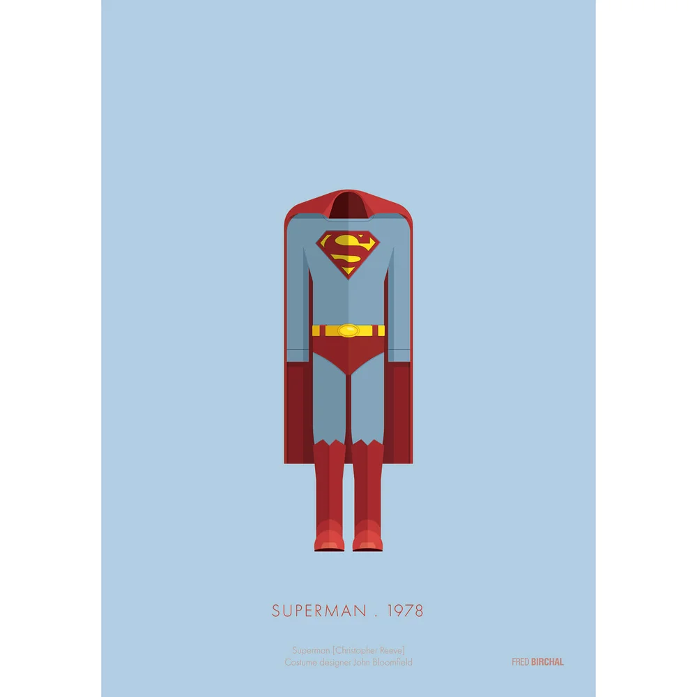 Affiche Costume Superman - 35,5 cm x 28 cm Image 1