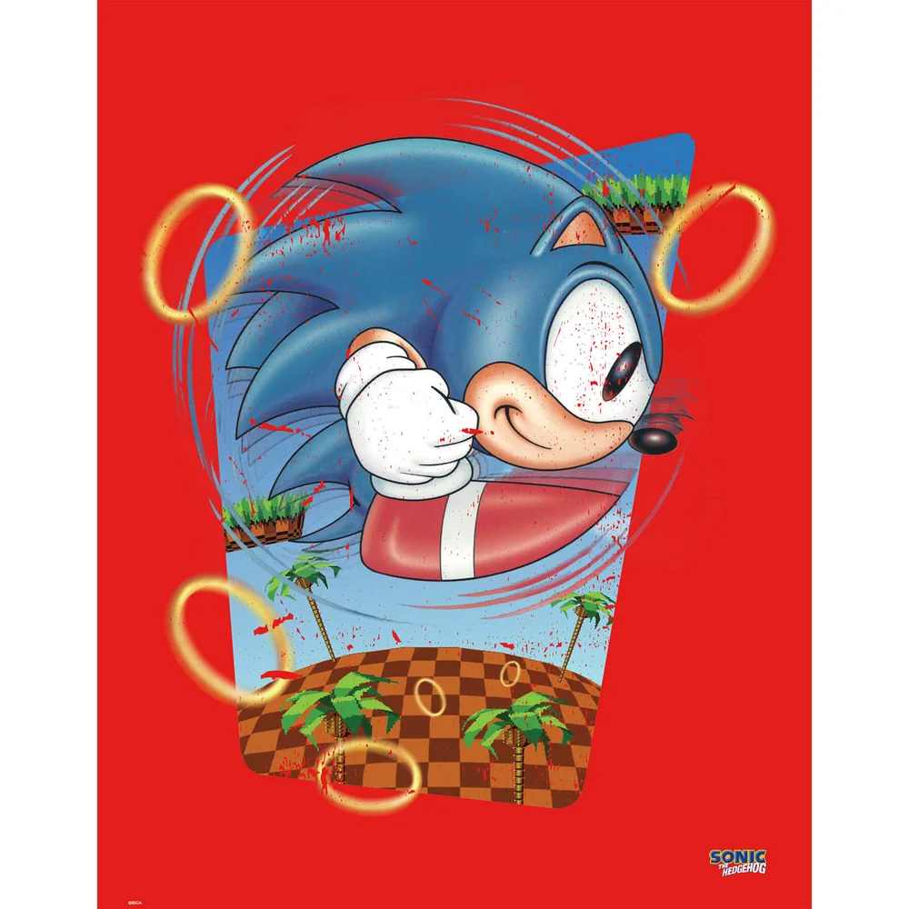 Affiche Sonic le Hérisson 'Rings' - Fine Art Image 1