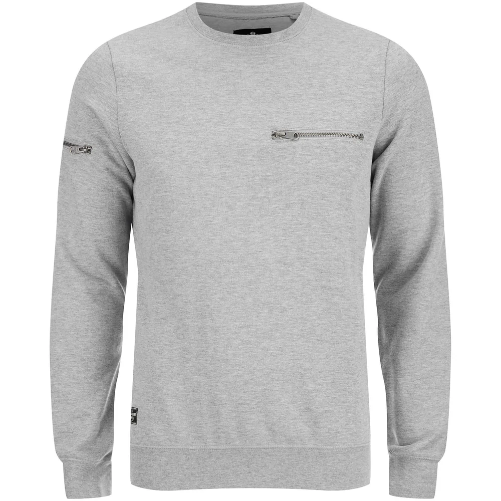 Sweat Threadbare pour Homme Chapel -Gris Chiné - S - Gris Image 1