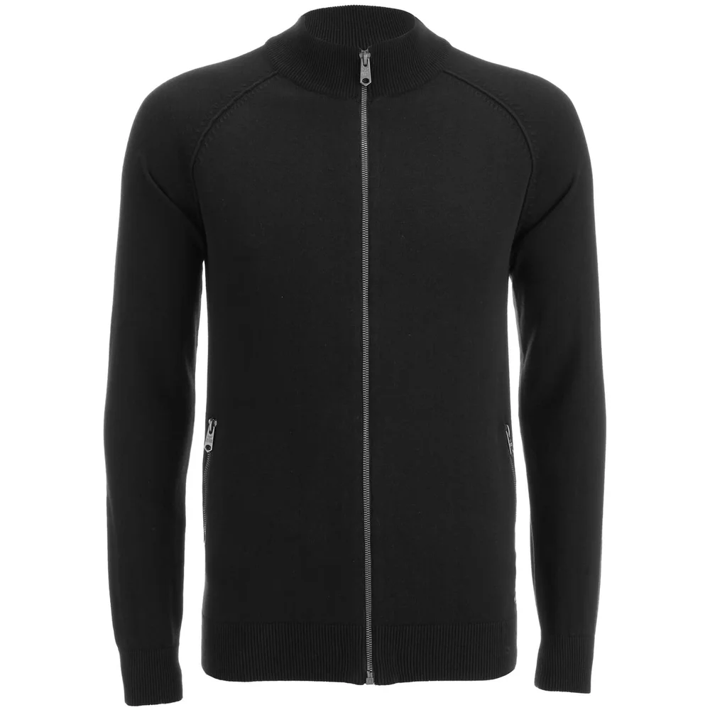 Pull Threadbare pour Homme Elmer Full Zip -Noir - S - Noir Image 1