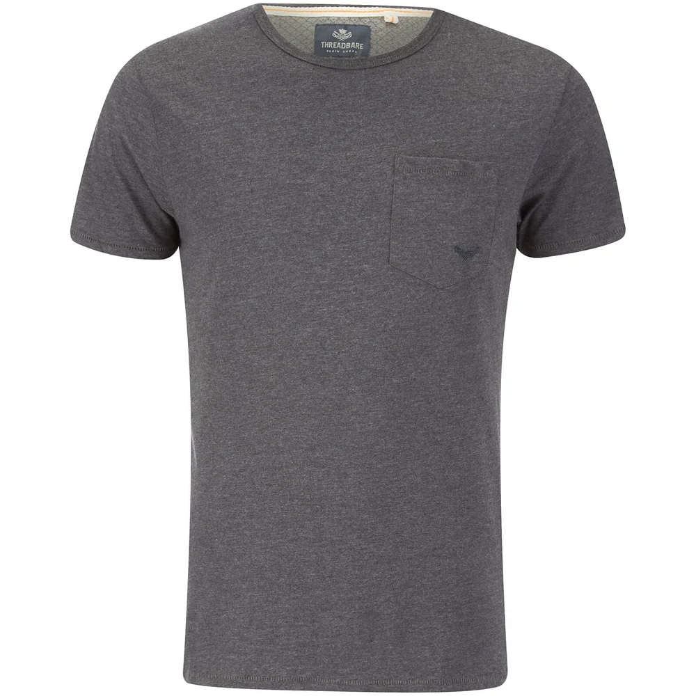 T-Shirt Homme Threadbare Jack Pocket - Gris Foncé - S - Gris Image 1
