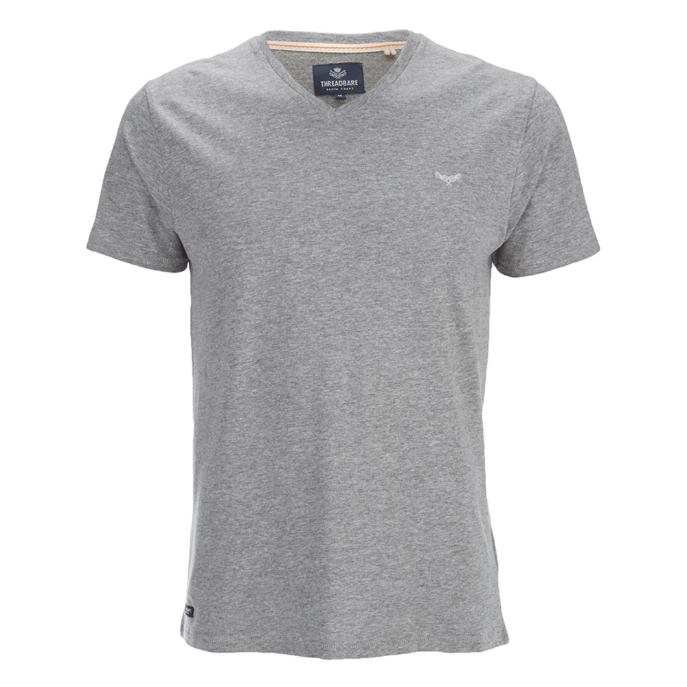T-Shirt V Threadbare Charlie -Gris Chiné - S - Gris Image 1