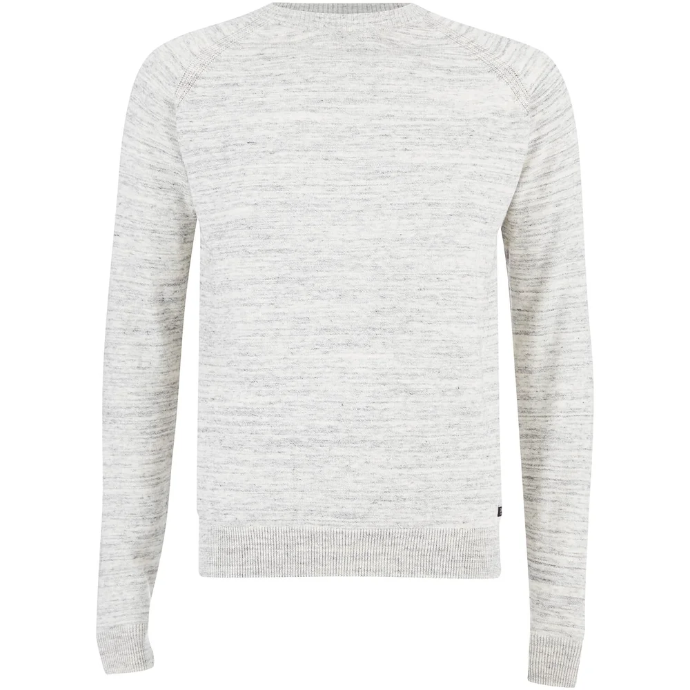 Pull Threadbare pour Homme Tuscan Raglan -Gris Clair - S - Gris Image 1