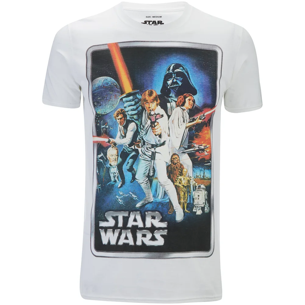 T-Shirt Star Wars New Hope Poster - Blanc - S - Blanc Image 1