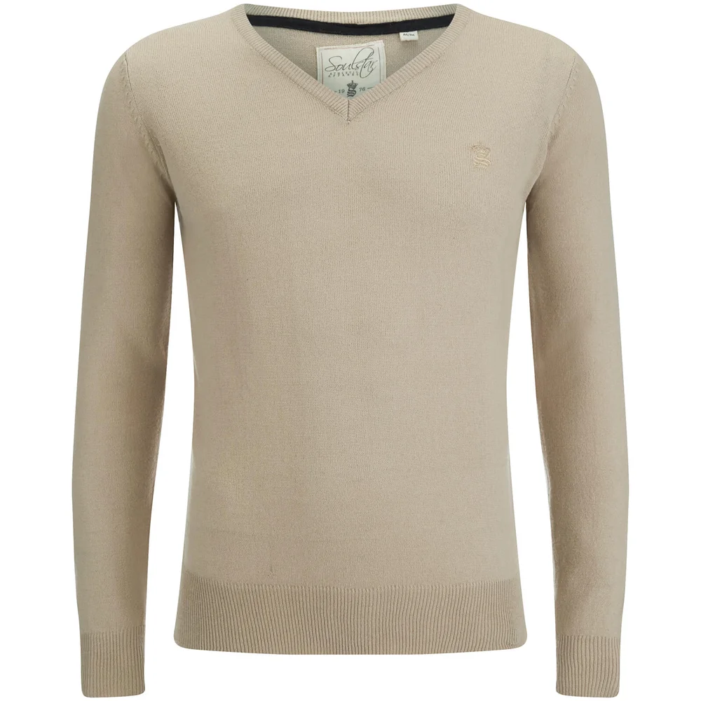 Pull Homme Alpha Col V Soul Star - Gris - M - Pierre Image 1