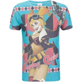 T-Shirt Homme DC Comics Bombshell Harley Quinn - Bleu