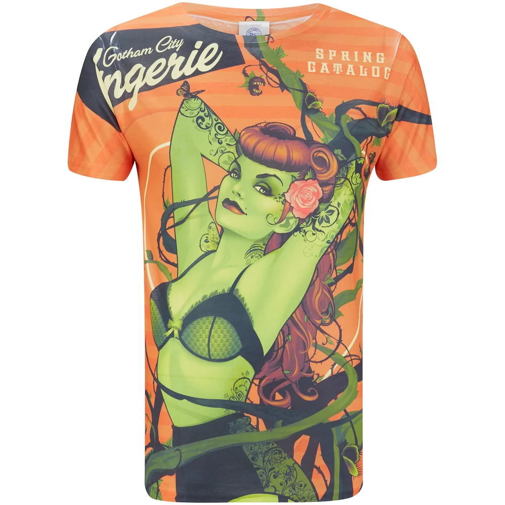T-Shirt Homme DC Comics Bombshell Poison Ivy - Rouge - S Image 1