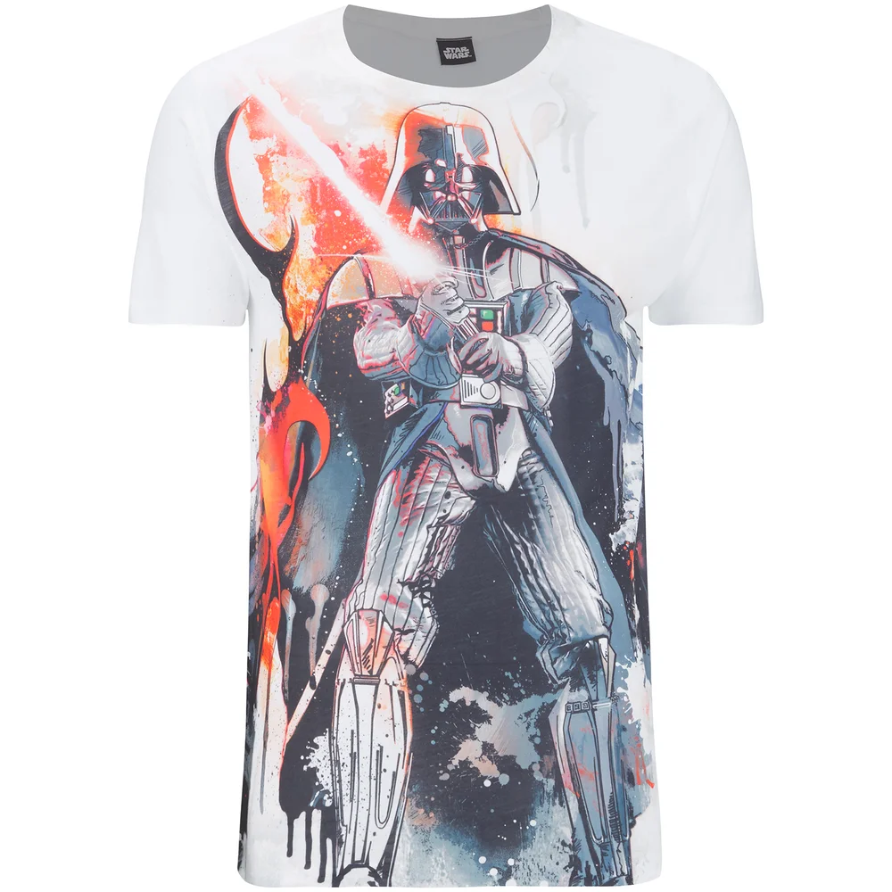 T-Shirt Homme Star Wars Vador Esquisse - Blanc - S Image 1