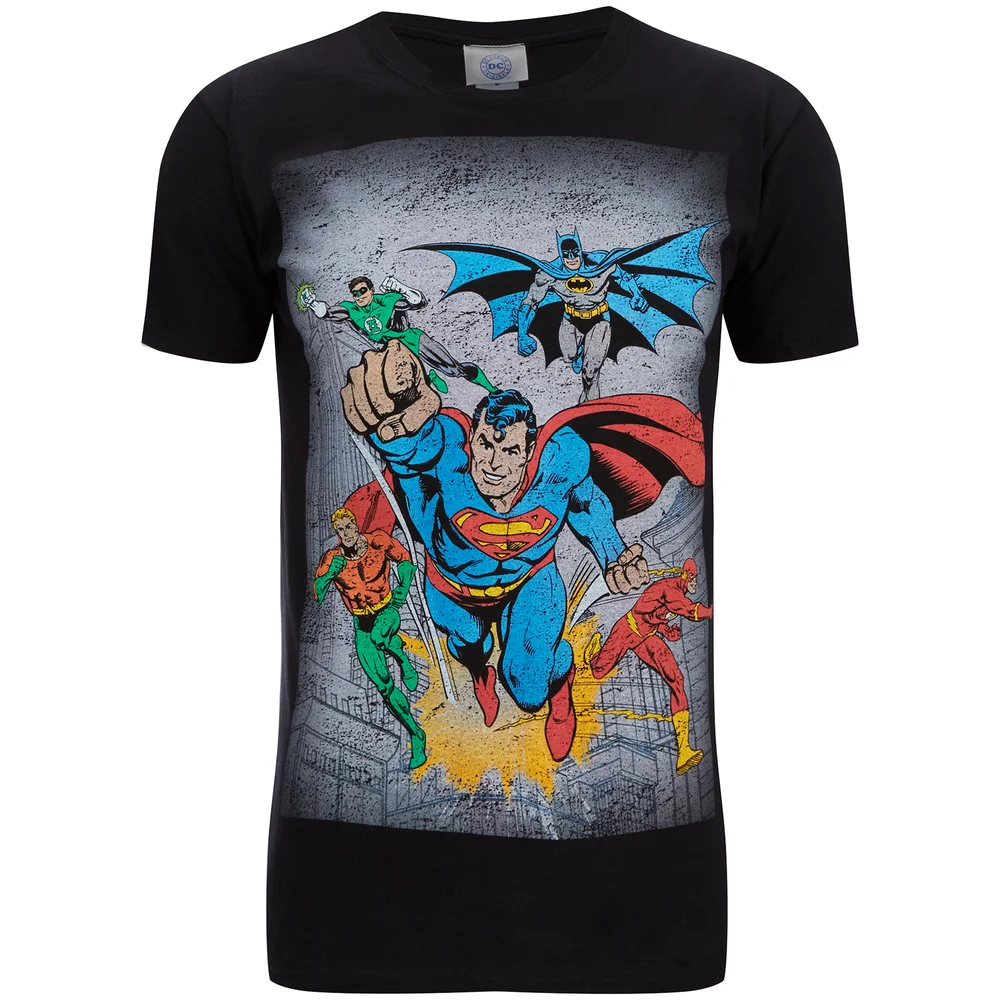 T-Shirt Homme DC Comics Superhero Flying - Noir - S Image 1