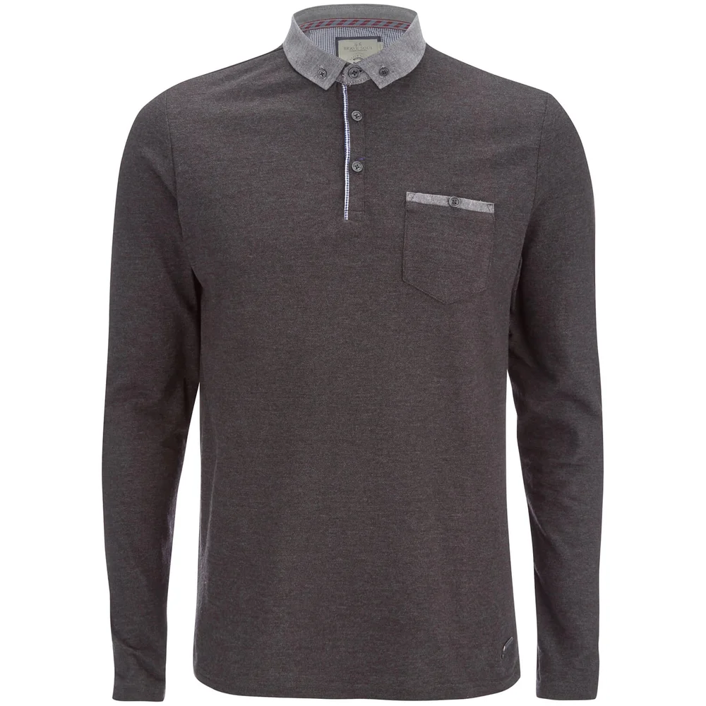 Polo Homme Homme Brave Soul Hera - Gris Foncé - S - Gris Image 1