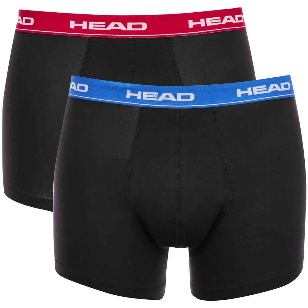 Lot de 2 Boxers Head pour Homme - Noir / Rouge / Bleu - S - Noir Image 1