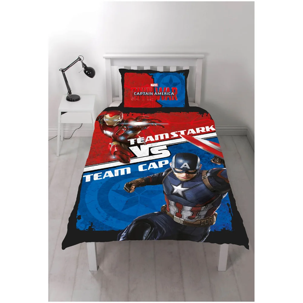 Parure de lit Captain America: Civil War - Single Image 1
