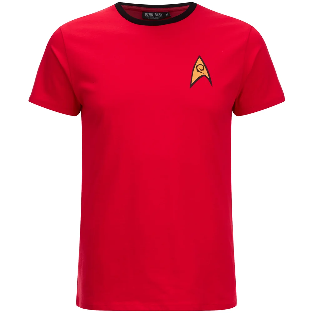 T-Shirt Star Trek Uniforme Commandant - Rouge - S - Rouge Image 1