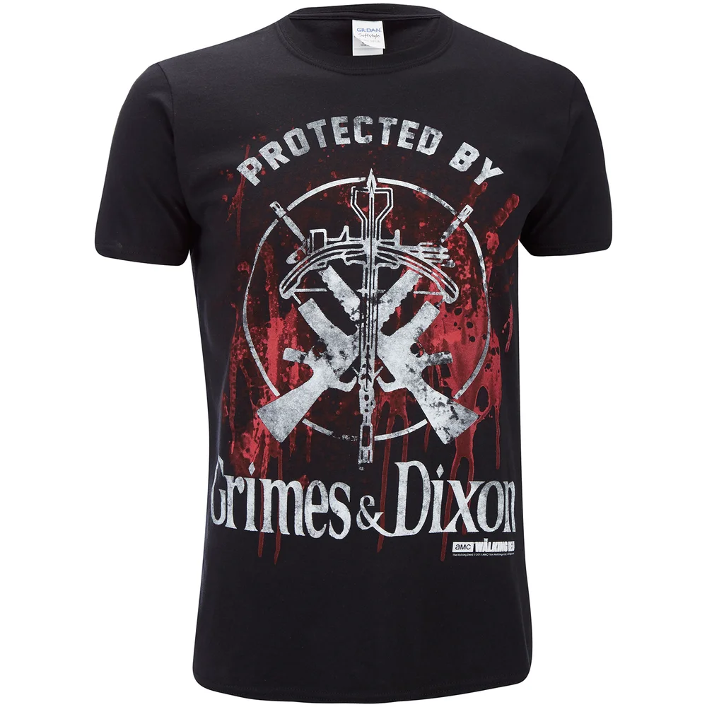 The Walking Dead "Grimes & Dixon" T-Shirt -Homme- Noir - S - Noir Image 1