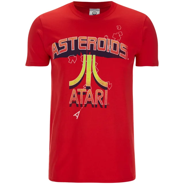 T-Shirt Homme Logo Atari Asteroids - Rouge