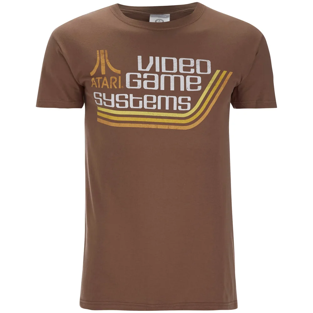 T-Shirt pour Homme - Atari Video Games -Marron - S - Brown Image 1