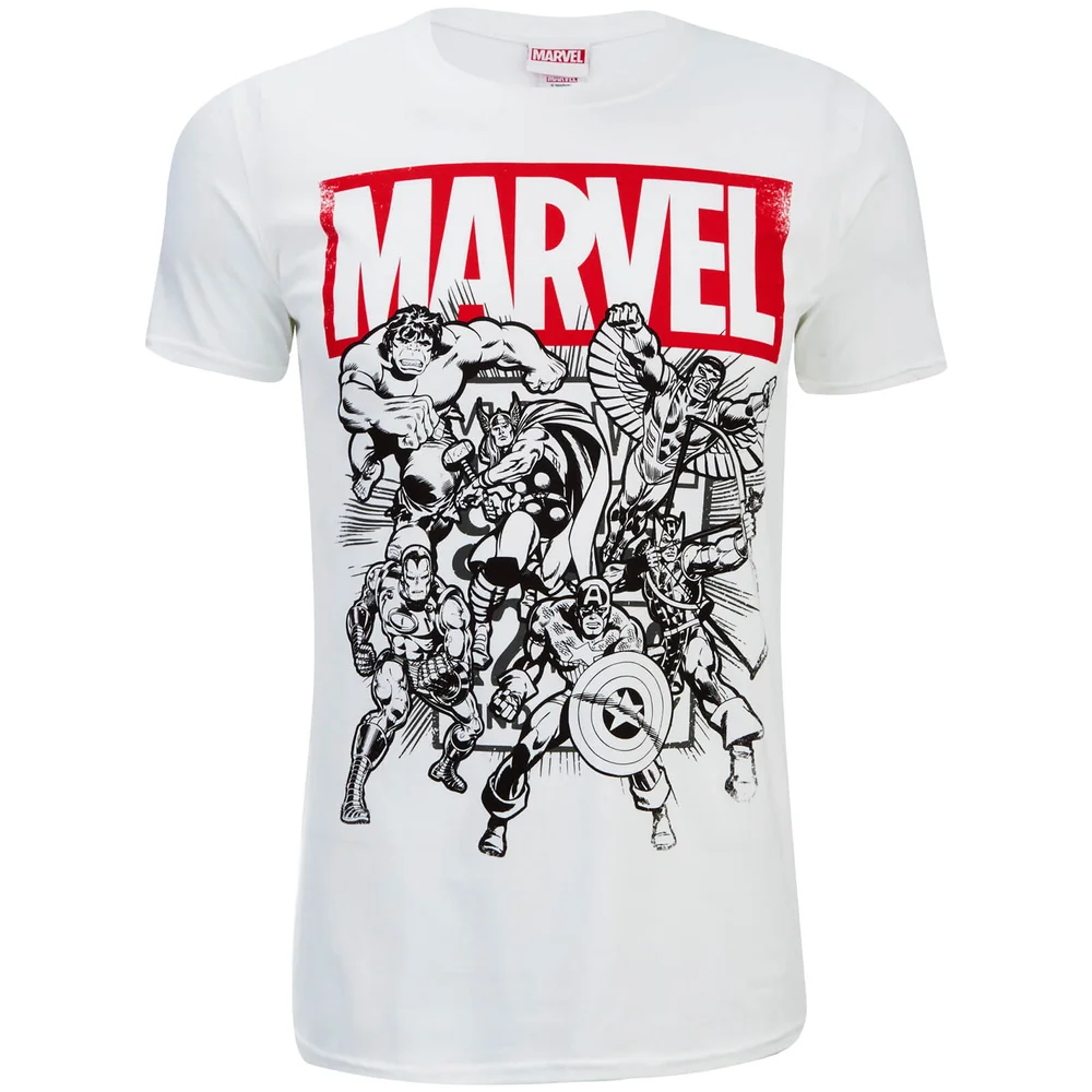 T-Shirt Homme Marvel Collection - Blanc - S - Blanc Image 1