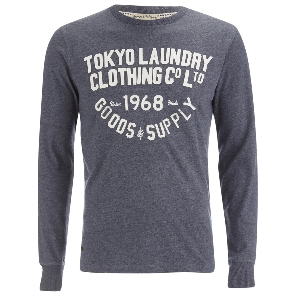 Haut Tokyo Laundry pour Homme Point Hendrick -Indigo Chiné - S - Bleu Image 1