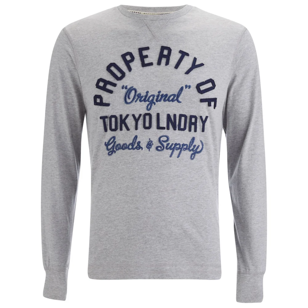 Haut Tokyo Laundry pour Homme Rowe Creek -Gris Chiné - S - Gris Image 1