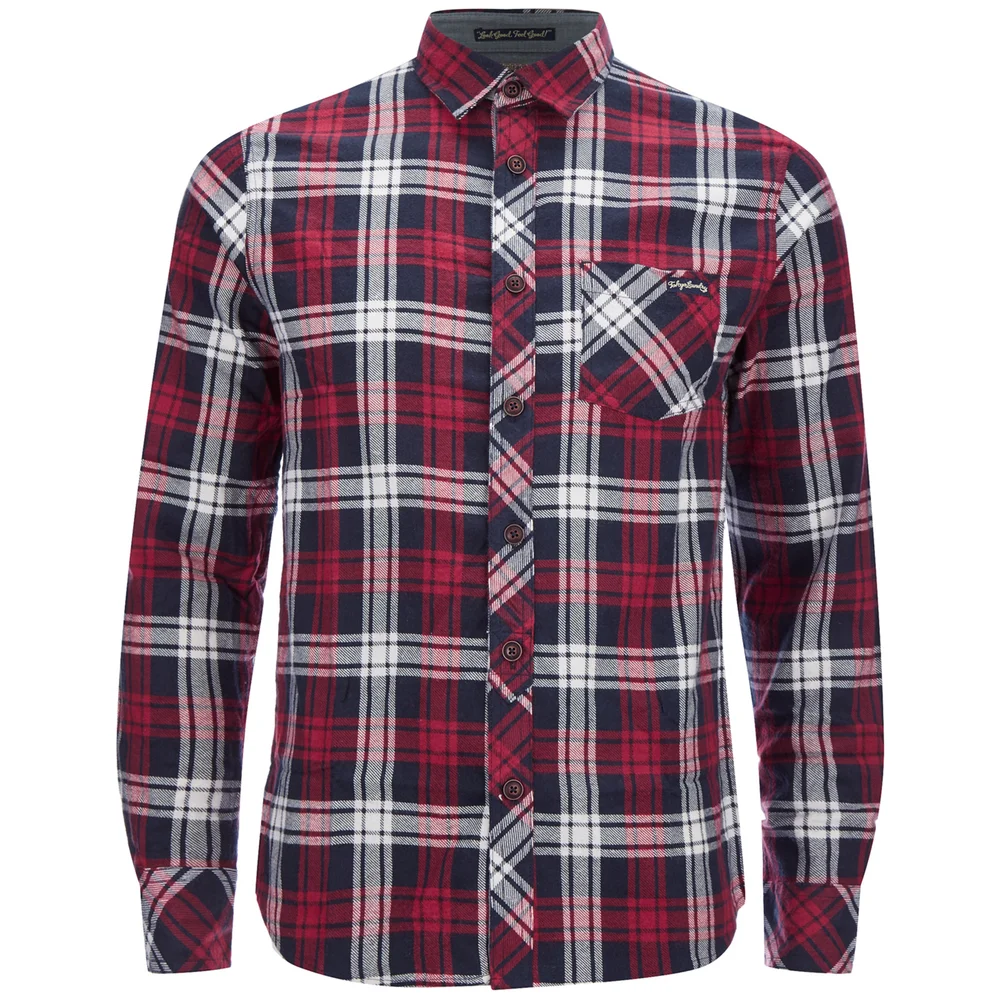 Tokyo Laundry -T-shirt à manches longues en flanelle Carlsson -Rouge - S - Rouge Image 1