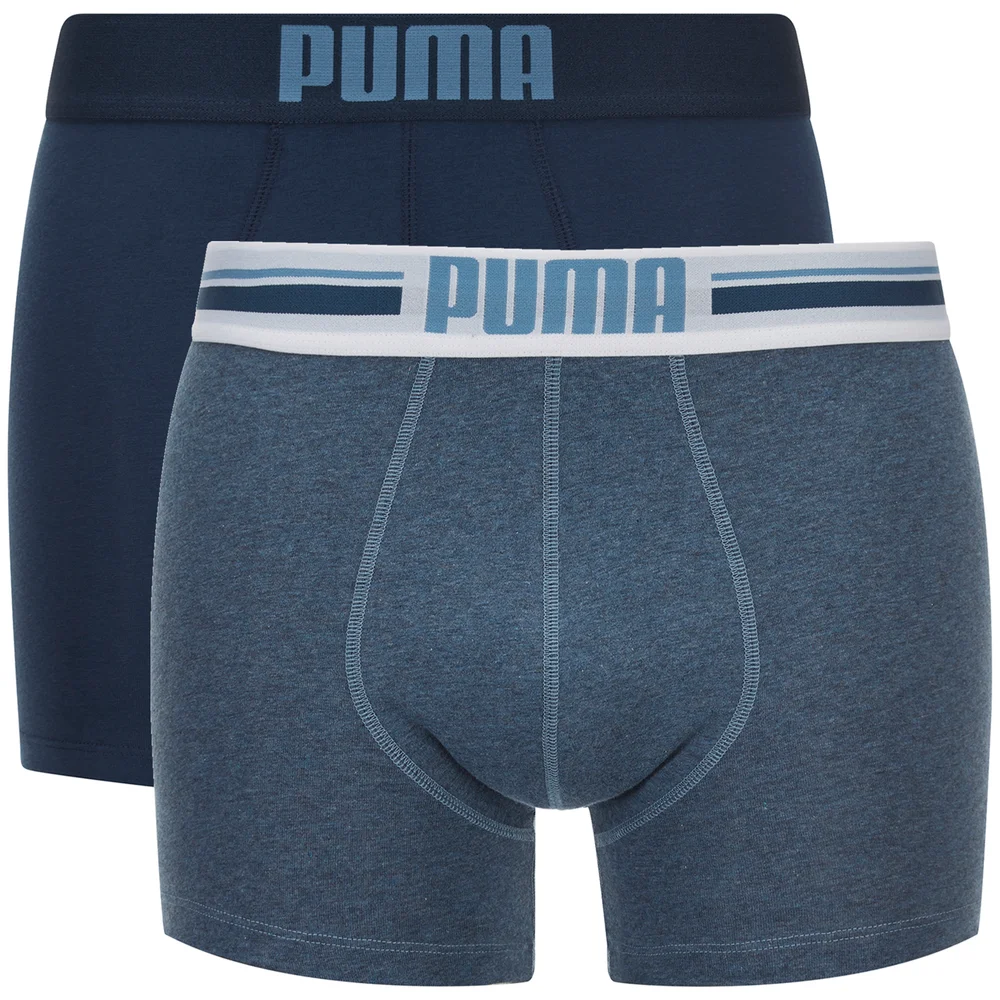Lot de 2 Boxers Logo Puma - Bleu - S - Bleu Image 1