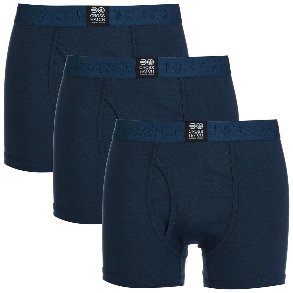 Lot de 3 Boxers Crosshatch - Insignia Bleu - S - Bleu Image 1