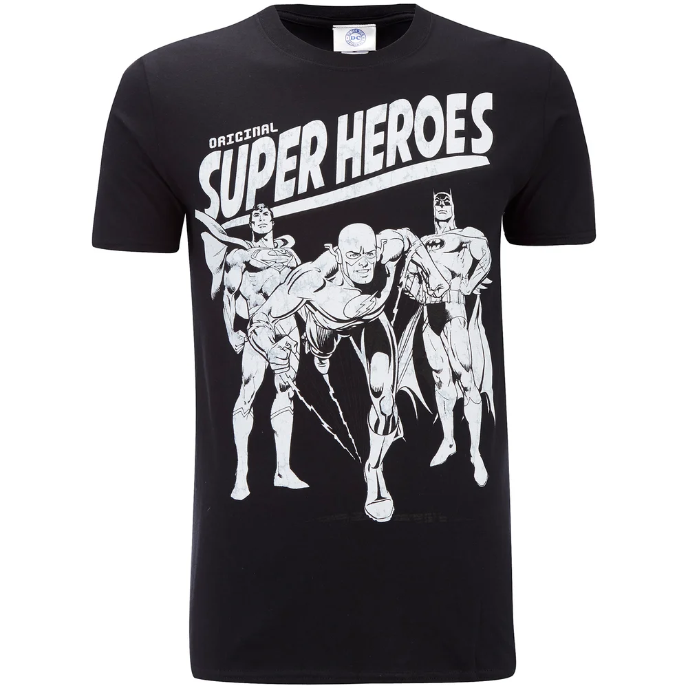 T-Shirt Homme DC Comics Super - Héros Originels - Noir - S - Noir Image 1