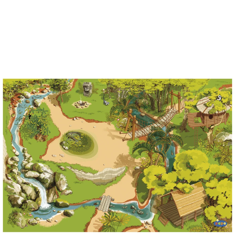 Papo Wild Animal Kingdom: Jungle Playmat Image 1