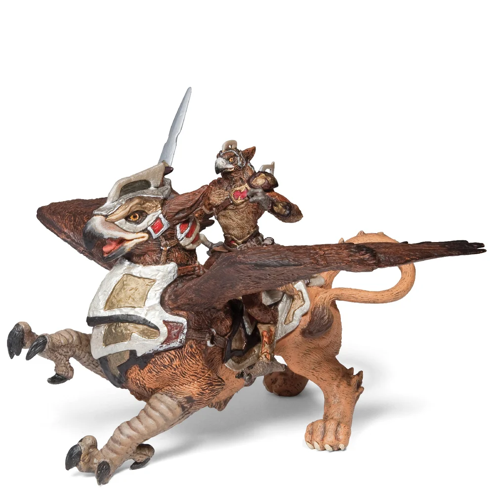 Homme Oiseau et Griffon Destrier-Le Monde Fantastique -Papo Image 1