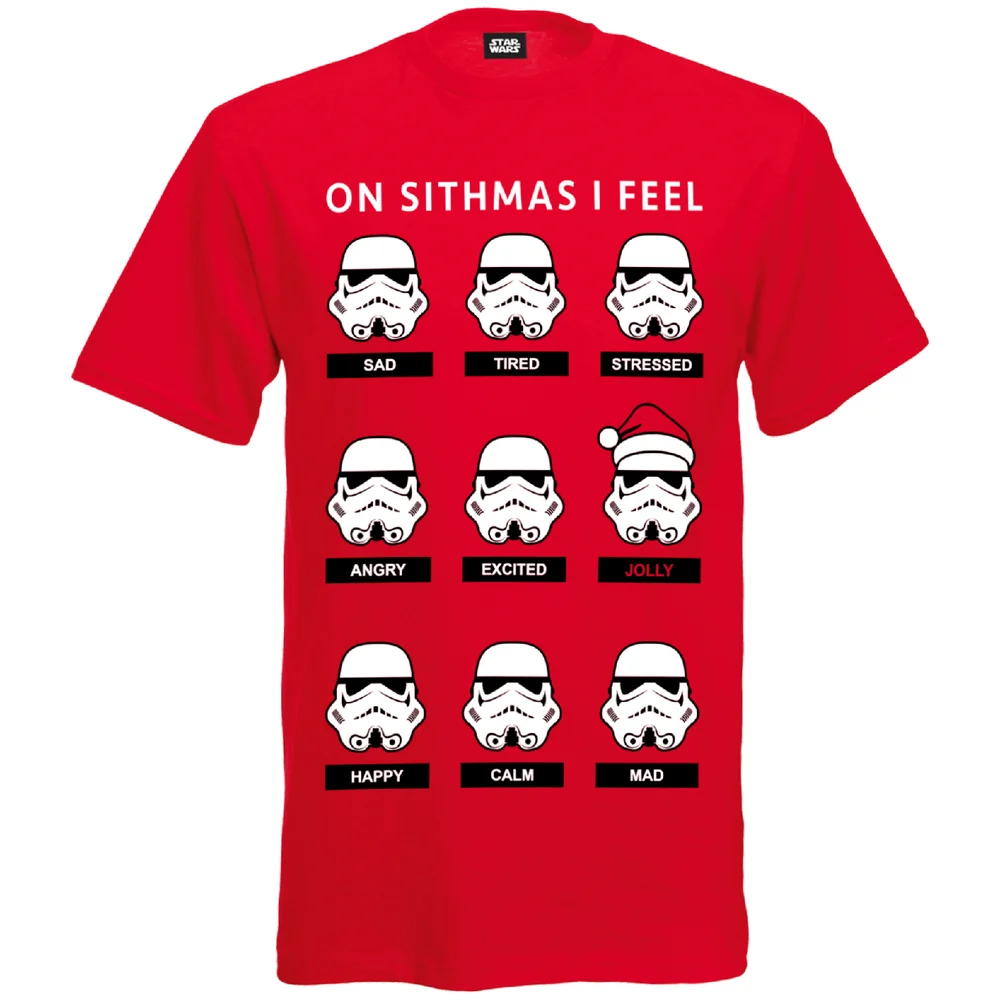 T-Shirt de Noël Stormtrooper Star Wars -Rouge - S - Rouge Image 1
