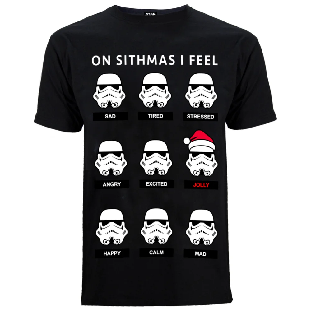 T-Shirt de Noël Stormtrooper Star Wars -Noir - S - Noir Image 1