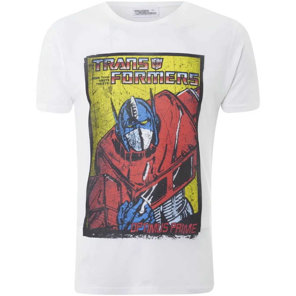 T-Shirt Homme Transformers Optimus Prime - Blanc - S - Blanc Image 1