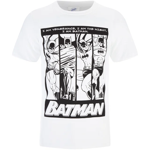 T-Shirt Homme DC Comics Batman I am Batman - Blanc