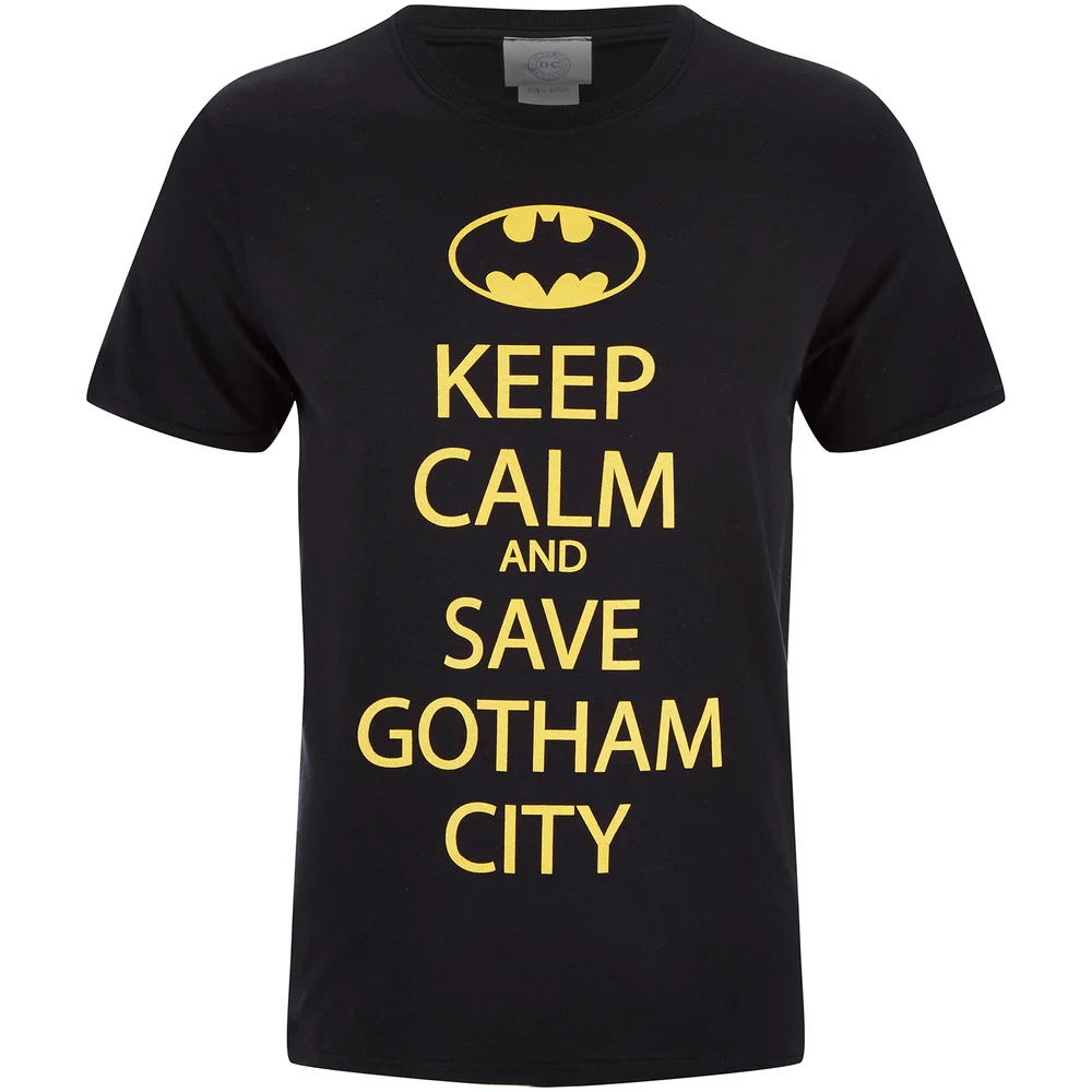 T-Shirt Homme DC Comics Batman Keep Calm - Noir - M Image 1