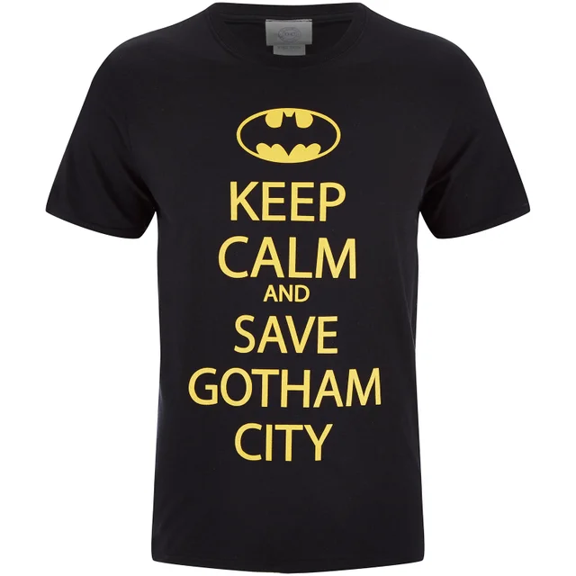 T-Shirt Homme DC Comics Batman Keep Calm - Noir