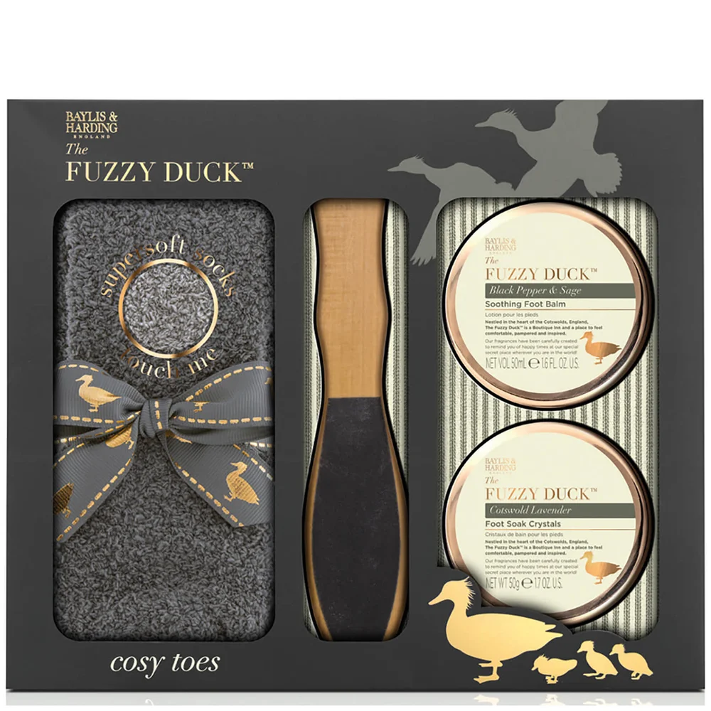 Coffret Pédicure Poivre Noir et Sauge Baylis & Harding Fuzzy Duck Image 1