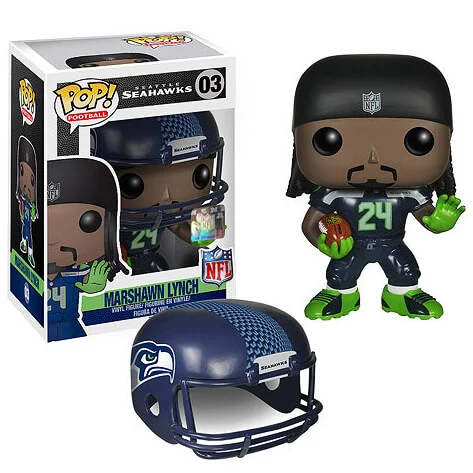 NFL Marshawn Lynch 1ère Vague Figurine Funko Pop! Image 1