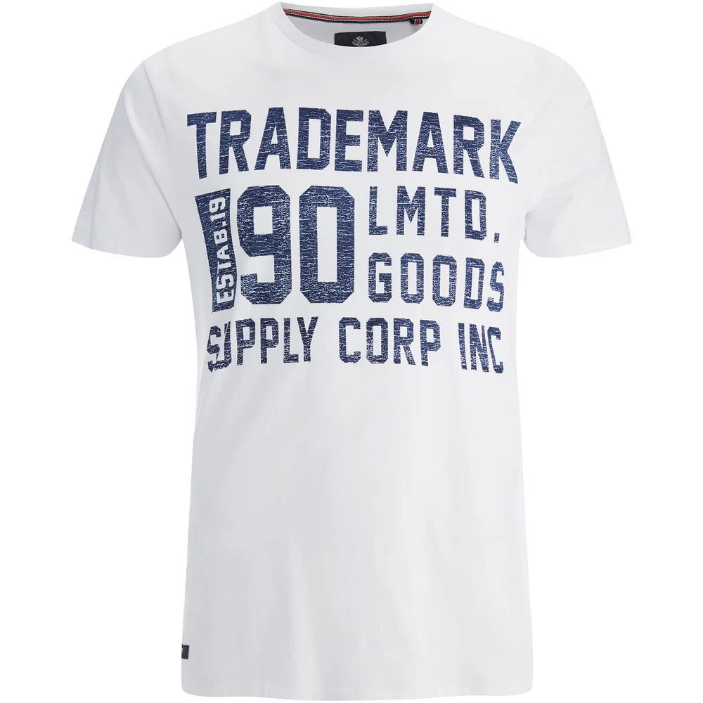 T-Shirt Homme Threadbare Palm - Blanc - S Image 1