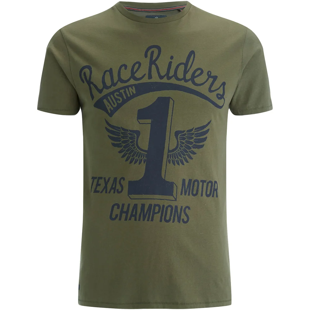 T-Shirt Homme Threadbare Birch -Kaki - L Image 1