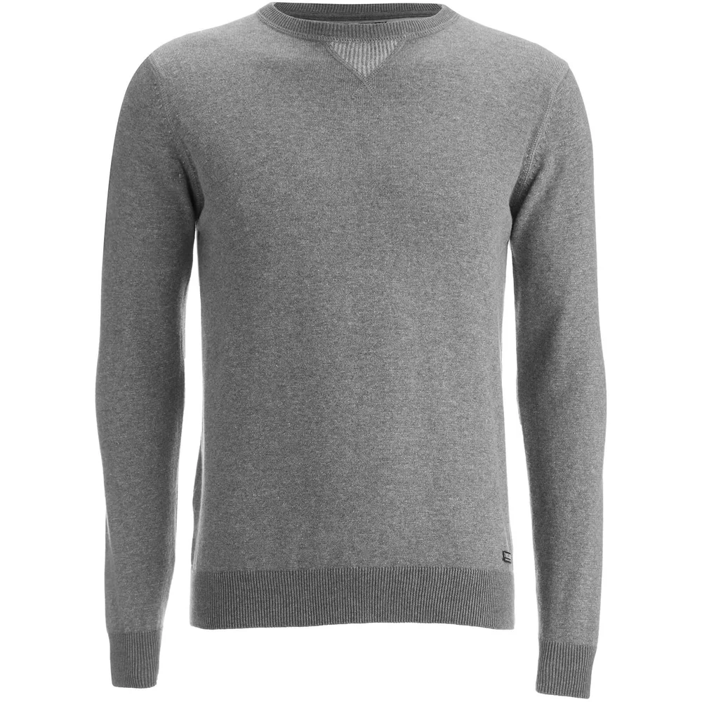Pull Threadbare pour Homme Tommy Coton Casual -Gris Foncé - S - Gris Image 1