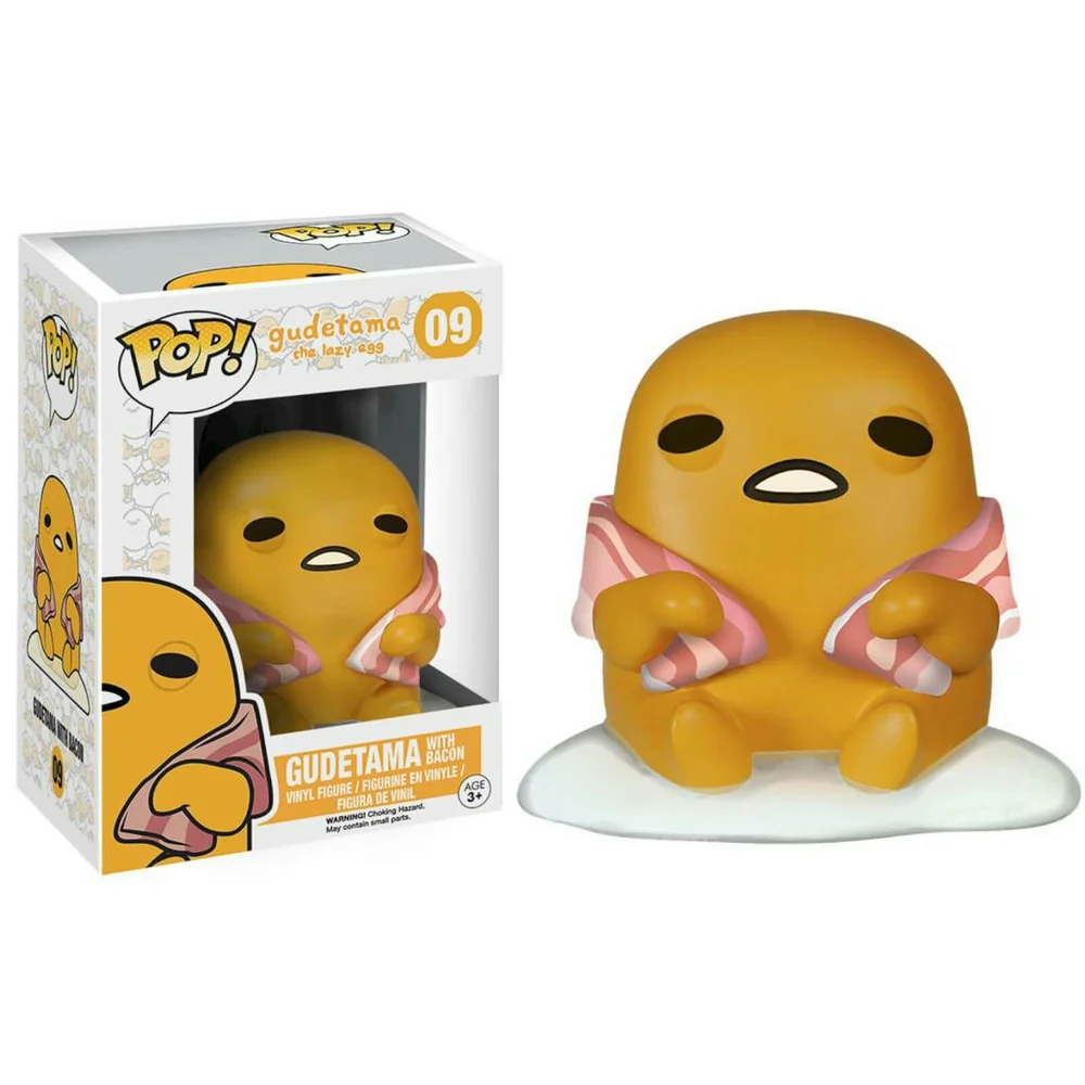 Figurine Sanrio Gudetama avec Bacon Funko Pop! Image 1