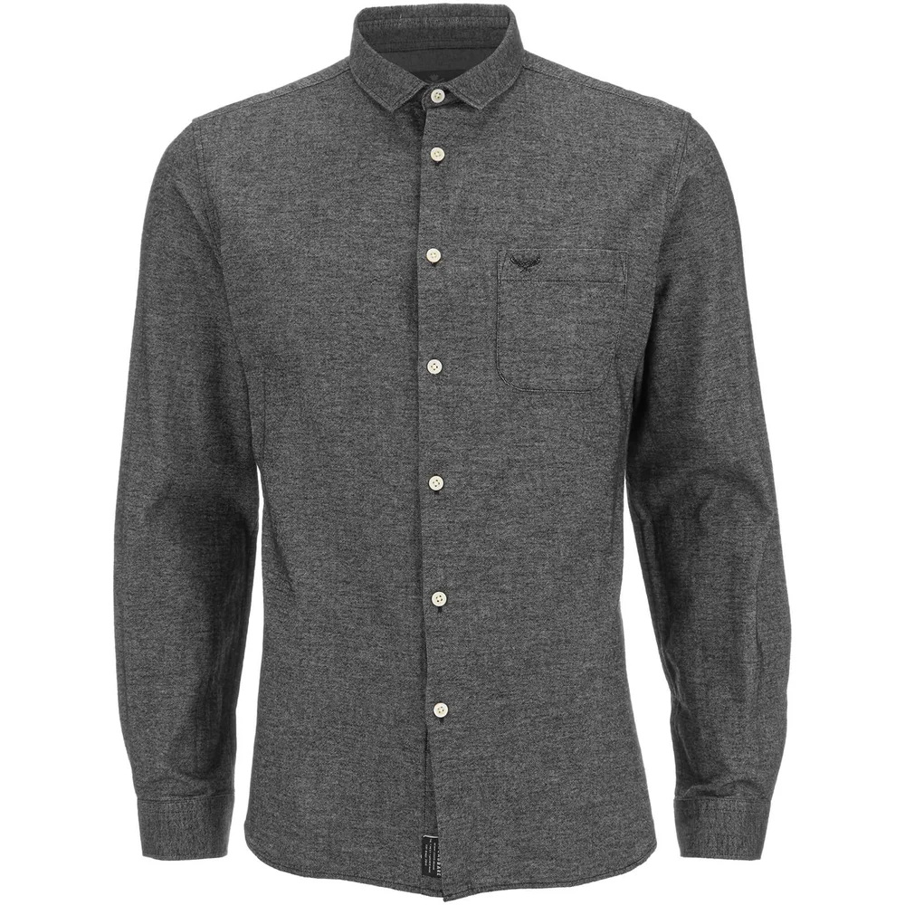 Chemise Threadbare pour Homme Harrison -Gris Foncé - S - Gris Image 1