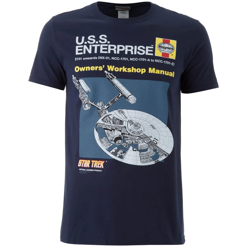 T-Shirt Homme Star Trek Original Enterprise - Noir - S - Noir Image 1